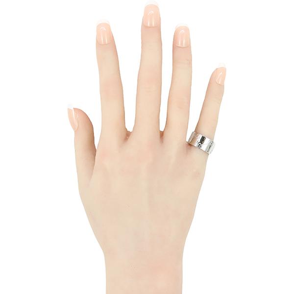 GUCCI（グッチ） リング アイコンワイドリング ホワイトゴールド 7434