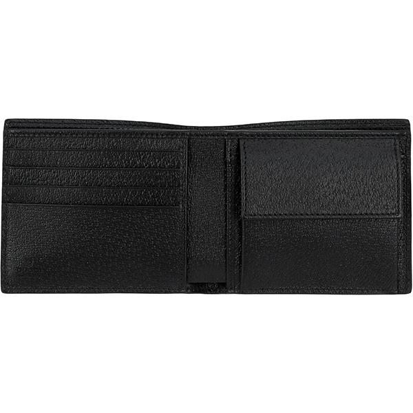 GG グッチ 財布 二つ折り GGマーモント コインウォレット ブラック
