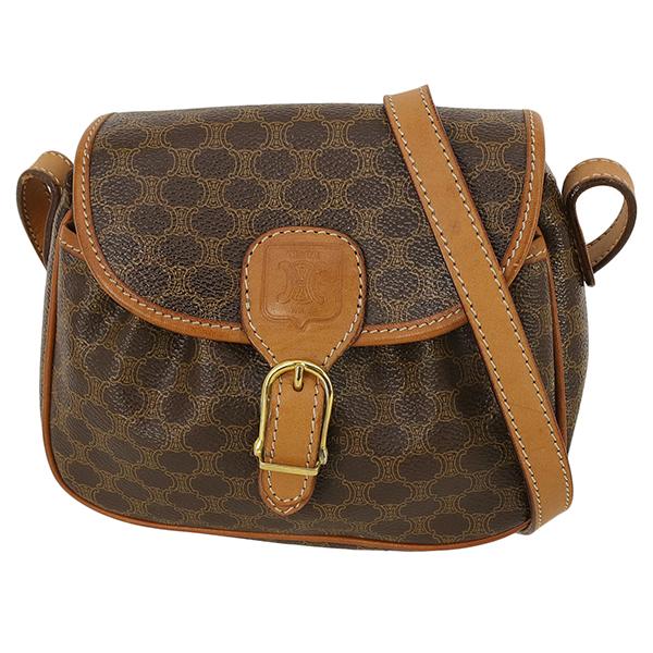 セリーヌ ショルダーバッグ マカダム ブラウン ベージュ 7462 | CELINE