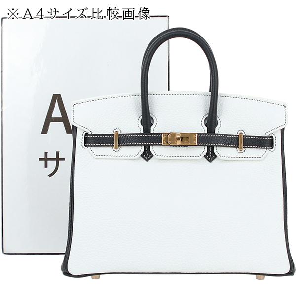 Birkin エルメス バーキン25 クレマンス ホワイト ブラック 7613 Birkin エルメス バーキン25 クレマンス ホワイト ブラック 7613