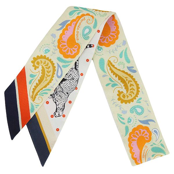 HERMES ツイリー　チーターバンダナ　新品 未使用 HERMES（エルメス） ツイリー チーターバンダナ ジョーヌスフル