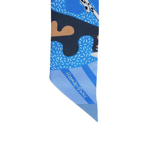 エルメス　ツイリー　水色　2枚セット HERMES（エルメス） ツイリー 自由に 2色 7723 : ACROSS～アクロス