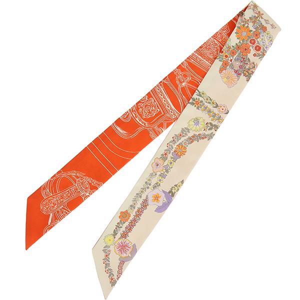 Twilly d'Hermes エルメス ツイリー シルク ブリッド ドゥ ガラ