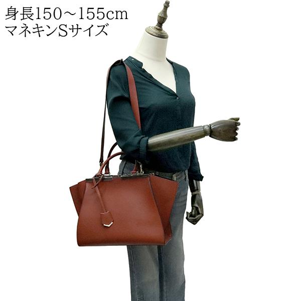 フェンディ FENDI ハンドバッグ ショルダーバッグ レディース トロワジュール 8BH279 カーフレザー レッド 7749｜brand-across｜09