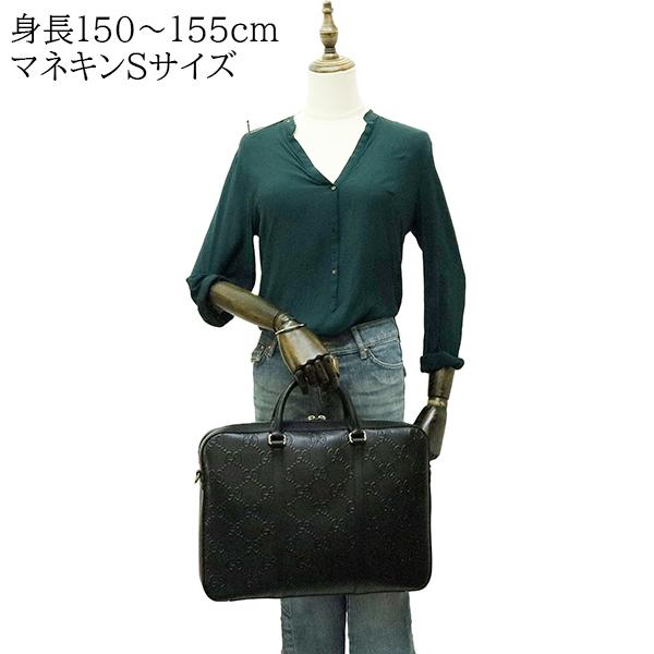 GUCCI（グッチ） ビジネスバッグ ブリーフケース GGエンボス ブラック