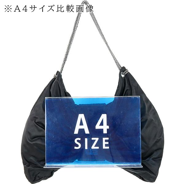 CHANEL チェーンショルダーバッグ CHANEL 2.55 シャネル チェーンショルダーバッグ サテン ブラック 8800