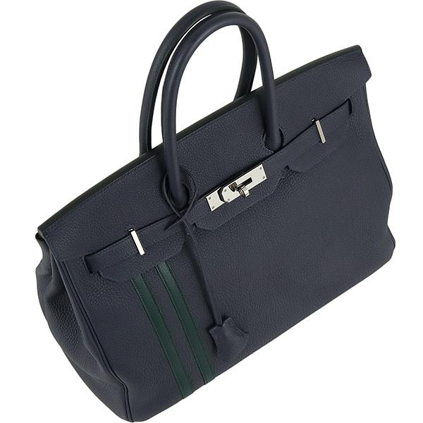 Birkin エルメス バーキン35 オフィサー トゴ スイフト ブルーニュイ
