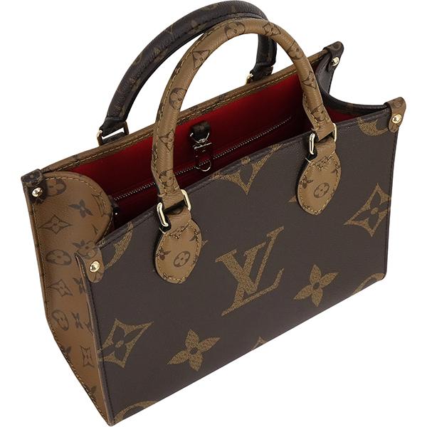 ルイヴィトン LOUIS VUITTON トートバッグ ショルダーバッグ レディース M46373 オンザゴー PM モノグラムリバース｜brand-across｜04