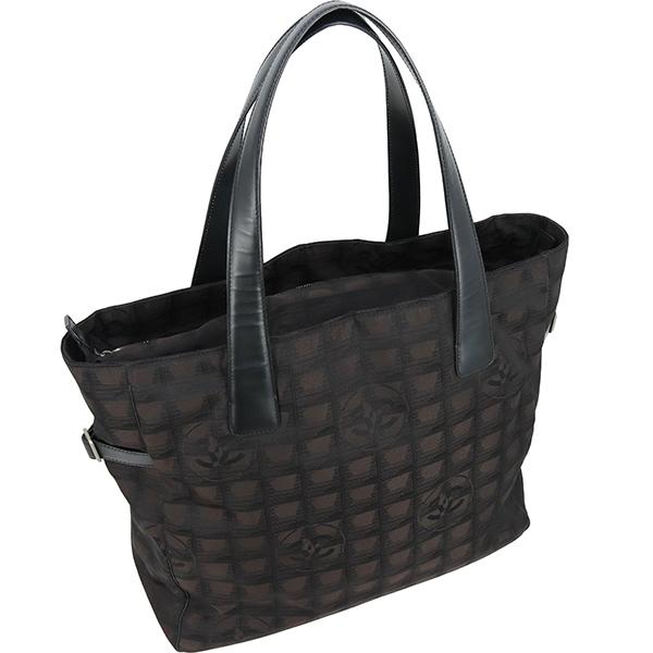 シャネル ハンドバッグ ニュートラベル ナイロン ブラック CHANEL シャネル ニュートラベルライン ナイロン レザー 2way