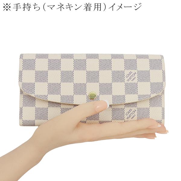 ルイヴィトン 長財布 ポルトフォイユエミリー ダミエアズール ローズバレリーヌ h-a489の画像