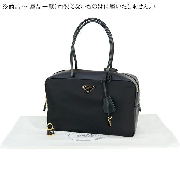 PRADA プラダ ラージハンドルバッグ リナイロン ブラック 1BB131 PRADA プラダ ラージハンドルバッグ リナイロン ブラック 1BB131