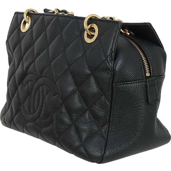 極美品 シャネル キャビアスキン PTT チェーン ショルダーバッグ レディース CHANEL シャネル ショルダーバッグ トートバッグ マトラッセ キャビア