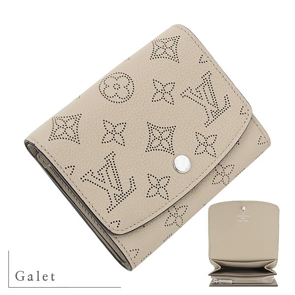 ルイヴィトン LOUIS VUITTON 二つ折り財布 ポルトフォイユ・イリス コンパクト モノグラムマヒナ 3色 h-a604