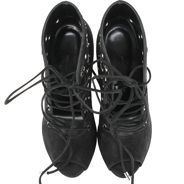 HERMES（エルメス） ショートブーツ 23.5cm レースアップ シェーブル