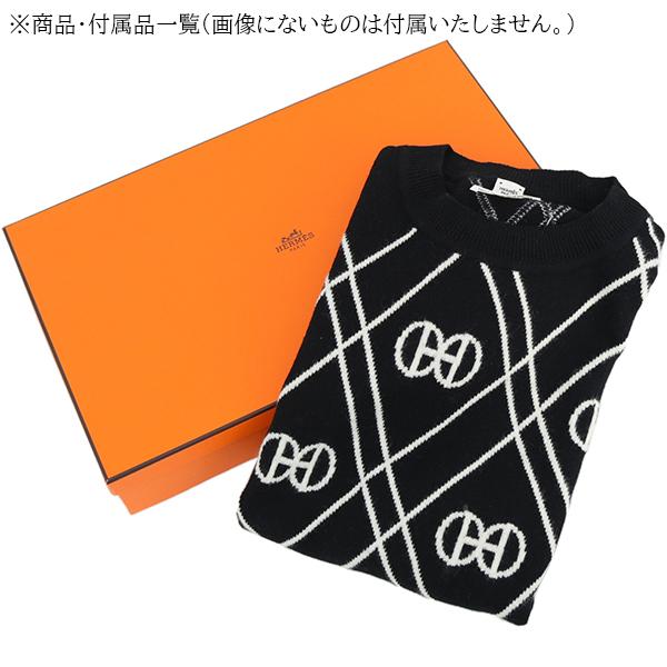 HERMES（エルメス） ニットワンピース Hロンド 38サイズ ブラック