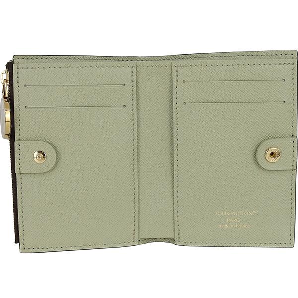 ルイヴィトン モノグラム ポルトフォイユ リサ 緑 折り財布 コインケース ルイヴィトン モノグラム ポルトフォイユ リサ 緑 折り財布