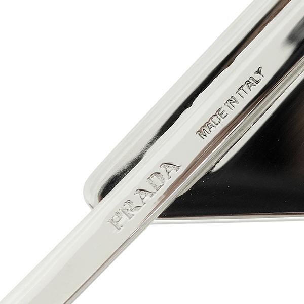 PRADA（プラダ） ヘアピン トライアングルロゴ ブラック h-c810