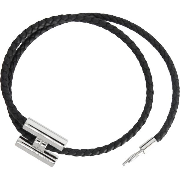 HERMESトゥルニス　トラッセ黒備品類揃ってます HERMES（エルメス） ブレスレット Tournis Tresse トゥルニトレッセ
