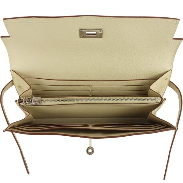 Kelly エルメス 財布 ケリーウォレット ロング オーストリッチ