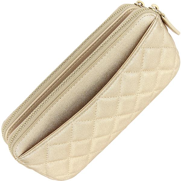 CHANEL（シャネル） チェーンウォレット マトラッセ ゴールド h-d635