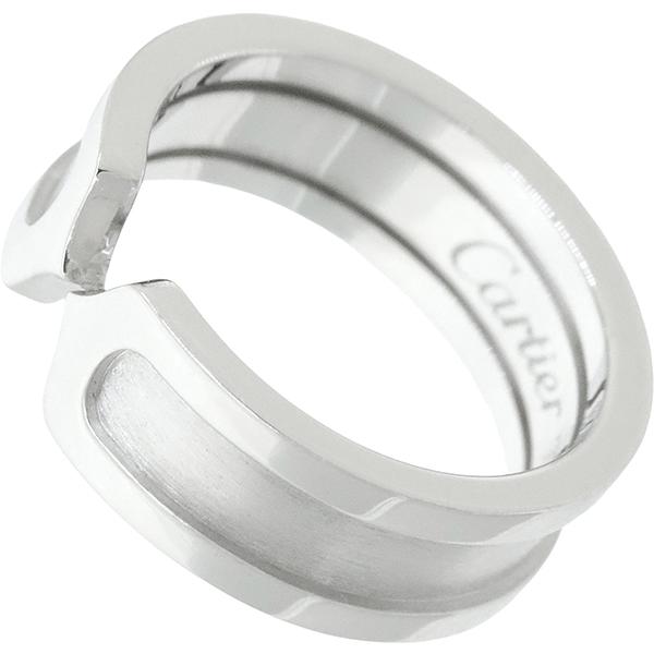 カルティエ C2リング カルティエC2 リング #54 メンズ K18ホワイトゴールド リング・指輪 14