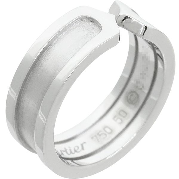 C DE CARTIER カルティエ リング 指輪 C2リング 50サイズ ホワイト