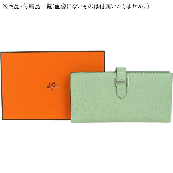 Bearn エルメス 財布 ベアンスフレ アリゲーター マット Bearn エルメス 財布 ベアンスフレ アリゲーター マット