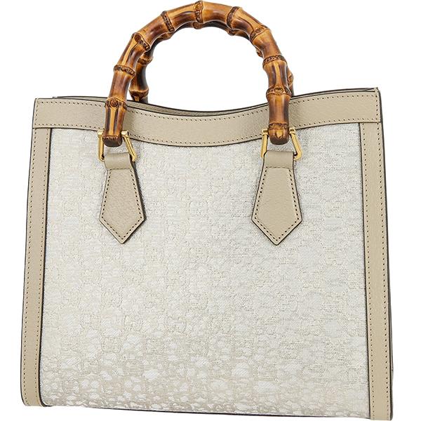 バンブー グッチ バッグ スモール トートバッグ ダイアナ GGジャガード