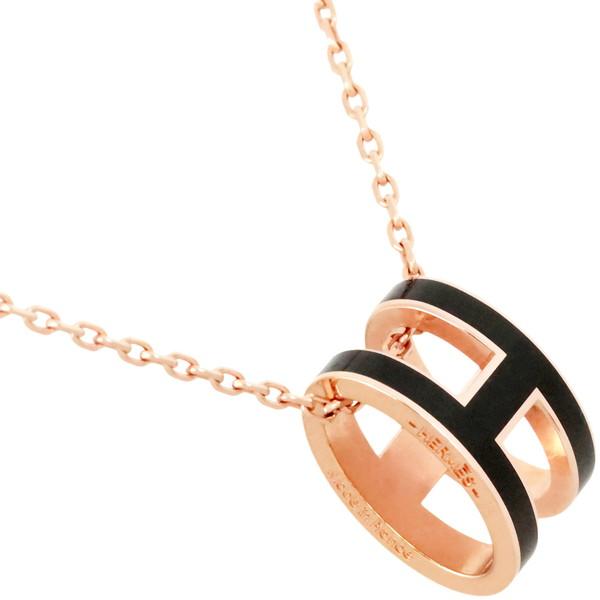 HERMES エルメス ネックレス ペンダント ポップH ブラック HERMES エルメス ネックレス ペンダント ポップH ブラック