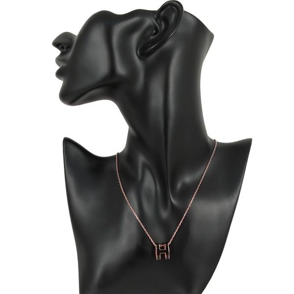 HERMES エルメス ネックレス ペンダント ポップH ブラック HERMES エルメス ネックレス ペンダント ポップH ブラック