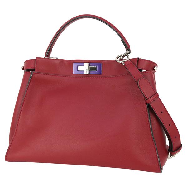フェンディ FENDI ハンドバッグ ピーカブー セレリア 8BN226 レッド