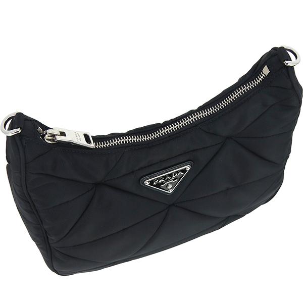 PRADA（プラダ） ショルダーバッグ パデッド Re-Nylon ブラック h-i634
