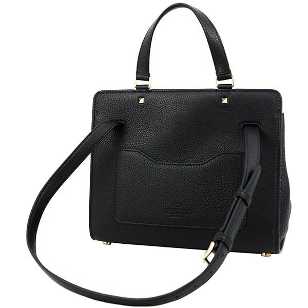 【日本未発売】 ヴァレンティノ ジョイロック ロックスタッズ ハンドバッグ 肩掛けショルダーバッグ ブラック 黒 レザー ビジネス レディース トートバッグ 2WAY 【SK1453658501】(50906円)