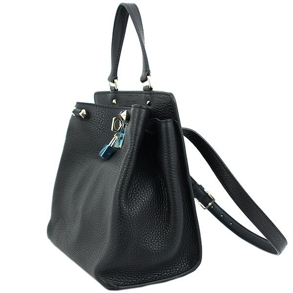 【日本未発売】 ヴァレンティノ ジョイロック ロックスタッズ ハンドバッグ 肩掛けショルダーバッグ ブラック 黒 レザー ビジネス レディース トートバッグ 2WAY 【SK1453658501】(50906円)