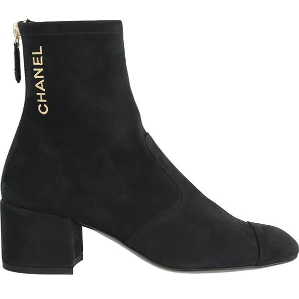 CHANEL シャネル ブーツ ショートブーツ 22.5cm ヌバック CHANEL CHANEL シャネル ブーツ ショートブーツ 22.5cm ヌバック CHANEL