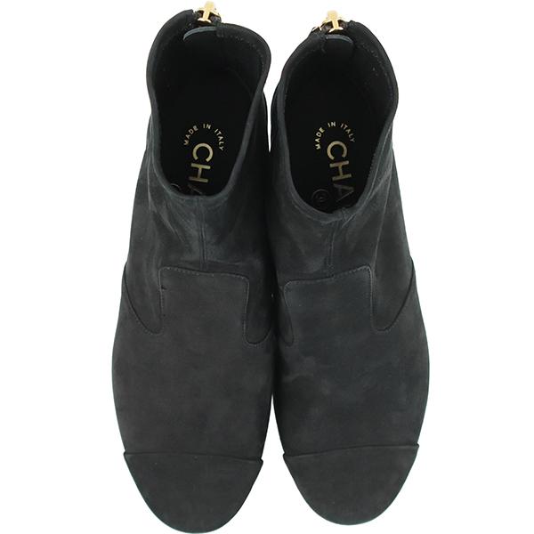 CHANEL シャネル ブーツ ショートブーツ 22.5cm ヌバック CHANEL CHANEL シャネル ブーツ ショートブーツ 22.5cm ヌバック CHANEL