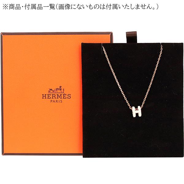 HERMES エルメス ネックレス ペンダント ミニ ポップH ホワイト HERMES エルメス ネックレス ペンダント ミニ ポップH ホワイト