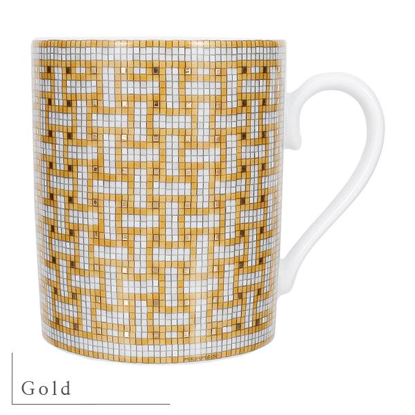 エルメス HERMES マグカップ モザイク 24 Mosaique au 24 mug プラチナ ゴールド 2色 h-k322｜brand-across｜03