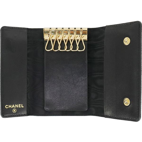 CHANEL シャネル キーケース 6連 ココマーク キャビアスキン CHANEL シャネル キーケース 6連 ココマーク キャビアスキン