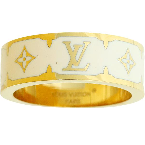 ルイヴィトン LOUIS VUITTON リング・指輪 モノグラム ナノグラム エナメル M1565M ゴールド org.jpg