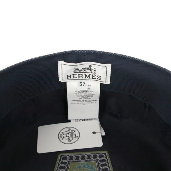 HERMES エルメス キャスケット カブール クリケティス 57 コットン