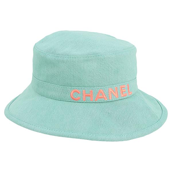 CHANEL（シャネル） 帽子 ハット CHANELロゴ Mサイズ コットンデニム