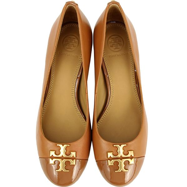 トリーバーチ TORY BURCH パンプス レディース 22cm エヴァリー タン h-n634｜brand-across｜04