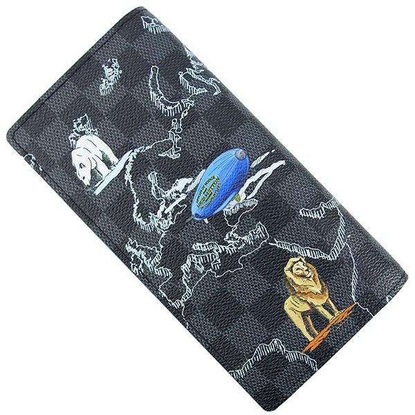 数量限定 ルイヴィトン LOUIS VUITTON 長財布 ポルトフォイユ・ブラザ N40202 ダミエグラフィット 【RI1812717871】(63480円)