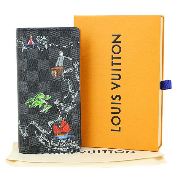 数量限定 ルイヴィトン LOUIS VUITTON 長財布 ポルトフォイユ・ブラザ N40202 ダミエグラフィット 【RI1812717871】(63480円)