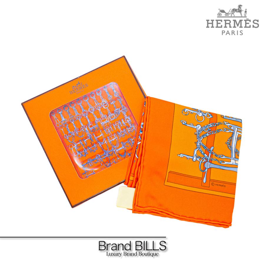 新品 HERMES エルメス カレ45 ミニカレ スカーフ ガヴロッシュ MORS ET 