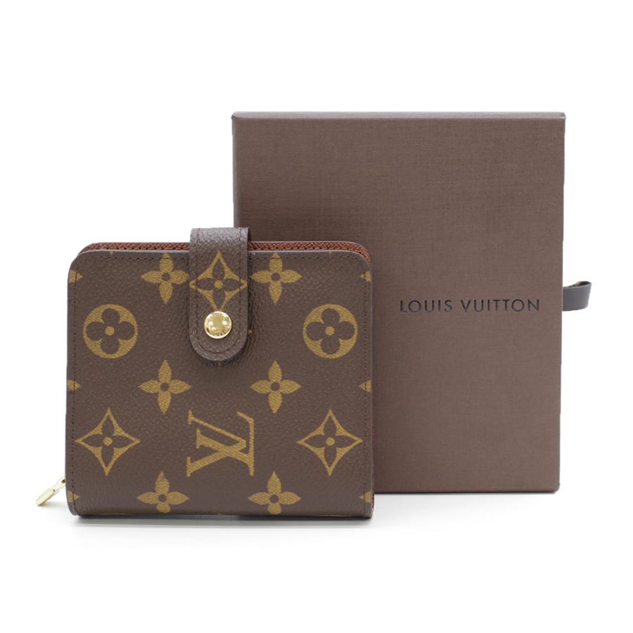 未使用品 LOUIS VUITTON ルイ ヴィトン コンパクトジップ 二つ折り財布 