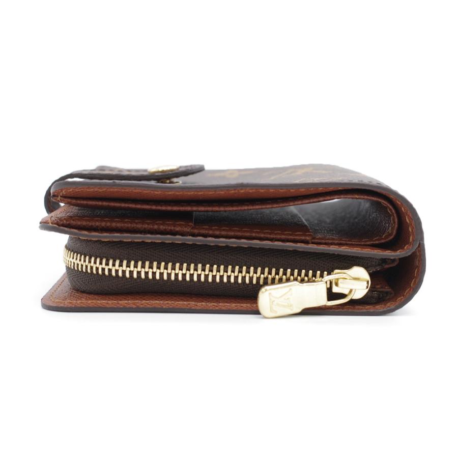 未使用品 LOUIS VUITTON ルイ ヴィトン コンパクトジップ 二つ折り財布 