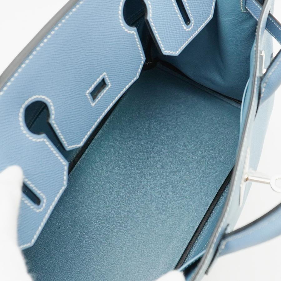 Birkin 未使用品 HERMES エルメス バーキン30 ハンドバッグ ブルー