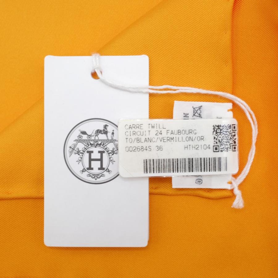HERMES 新品 エルメス カレ90 24番地のサーキット HERMES 新品 エルメス カレ90 24番地のサーキット